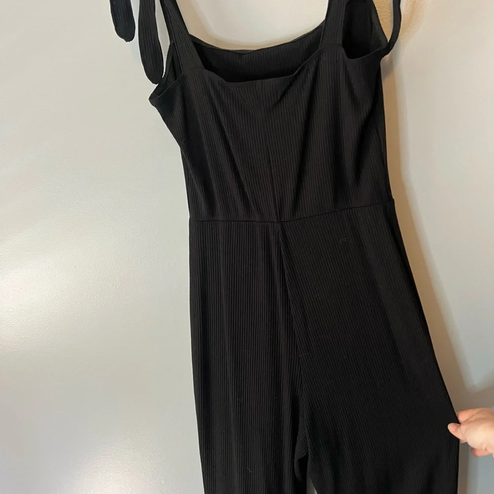 NWOT Reformation Jeans black sleeveless jumpsuit size L - Picture 4 of 11